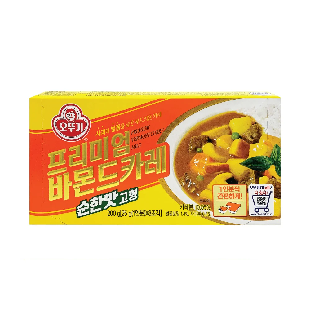 Ottogi Premium Vermont Curry Mild 7.05oz /오뚜기 프리미엄 바몬드카레 순한맛 200g