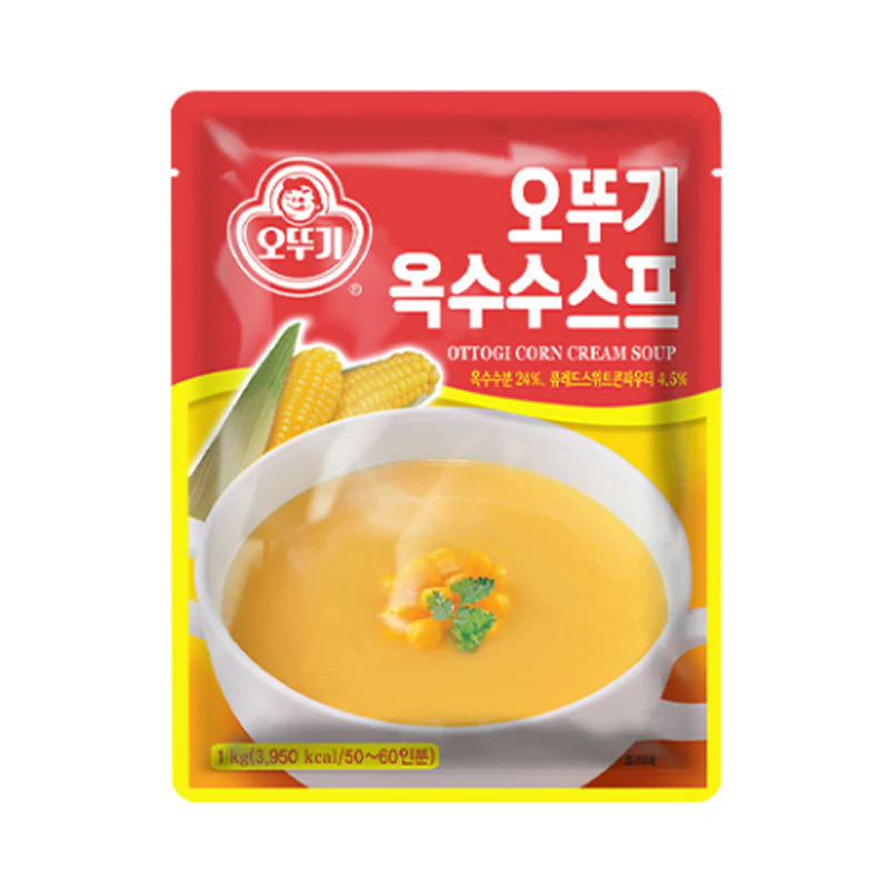 Ottogi Corn Cream Soup Mix 35.27oz, 오뚜기 옥수수 스프 1kg