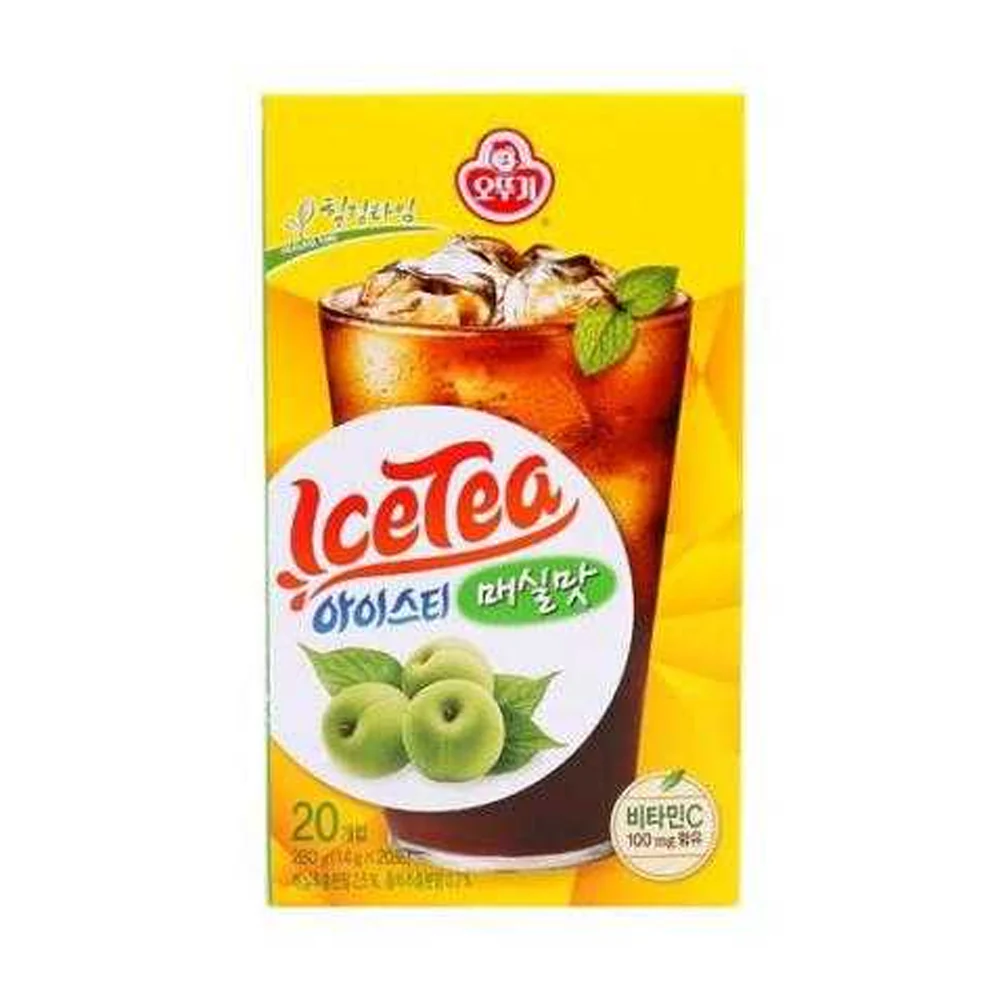 Ottogi Plum Ice tea  0.49oz X 20 오뚜기 아이스티 매실맛 14g X 20