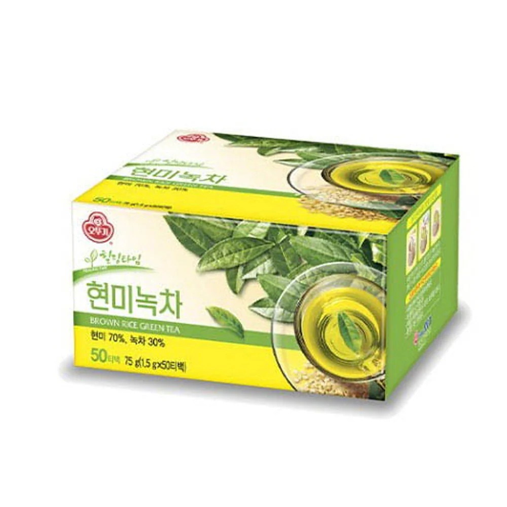 Ottogi Brown Rice Green Tea 0.05g x 50, 오뚜기 현미녹차 1.5g X 50