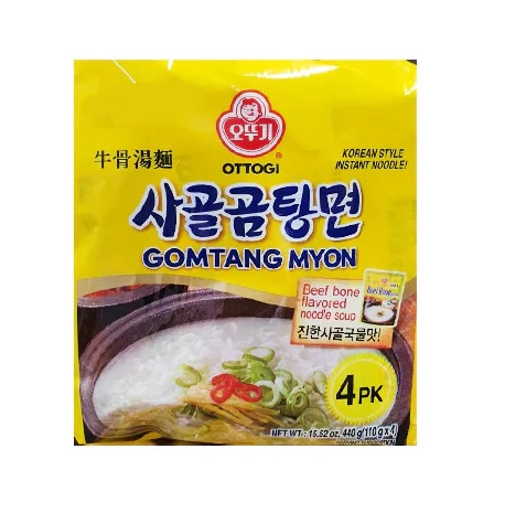 GOMTANG MYON OTTOGI 4pk, 오뚜기 사골곰탕면 멀티 4pk