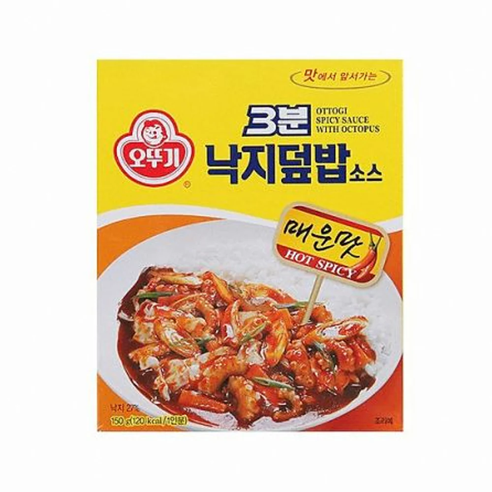Ottogi Spicy Sauce With Otopus 5.29oz 오뚜기 3분 낙지덮밥 소스 150g