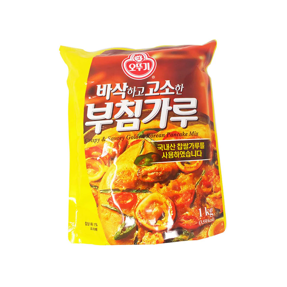 Ottogi Crispy & Savory Golden Pancake Mix 35.24oz, 오뚜기 바삭하고 고소한 부침 가루 1kg