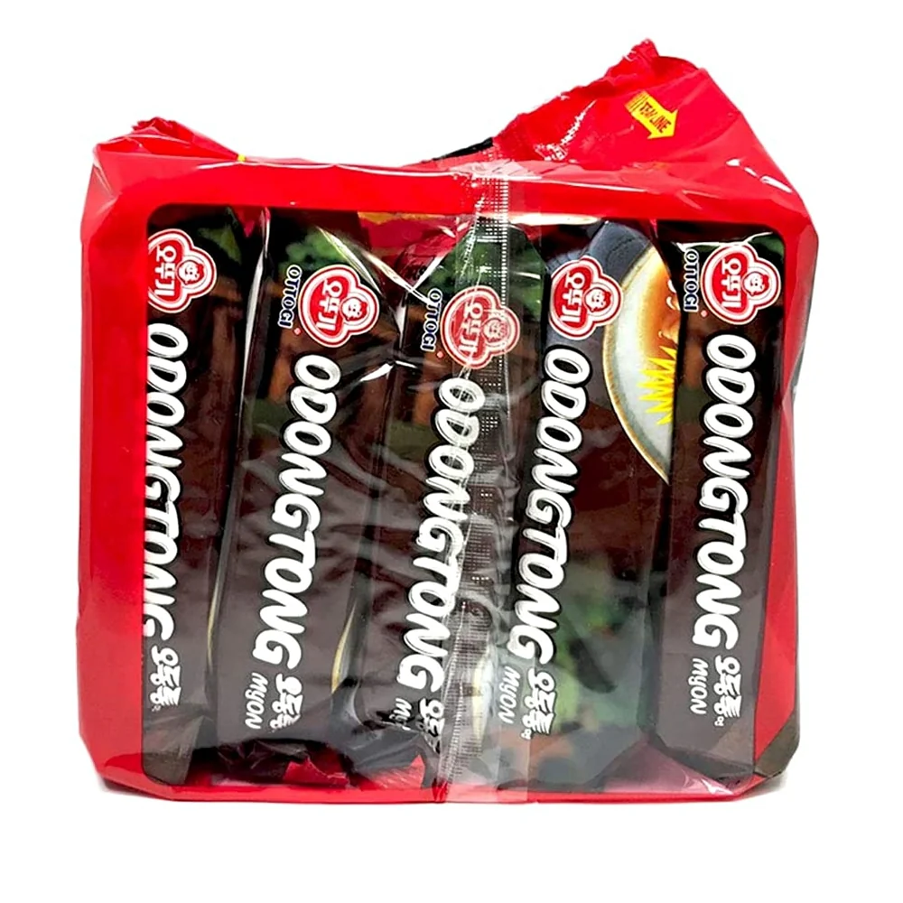 Ottogi Odongtong Myon Ramyun 4.23oz x 4, 오뚜기 오동통면 120g x 4 - Image 4