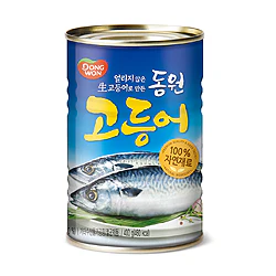 Dongwon Boiled Mackerel 14.11oz, 동원 고등어 400g