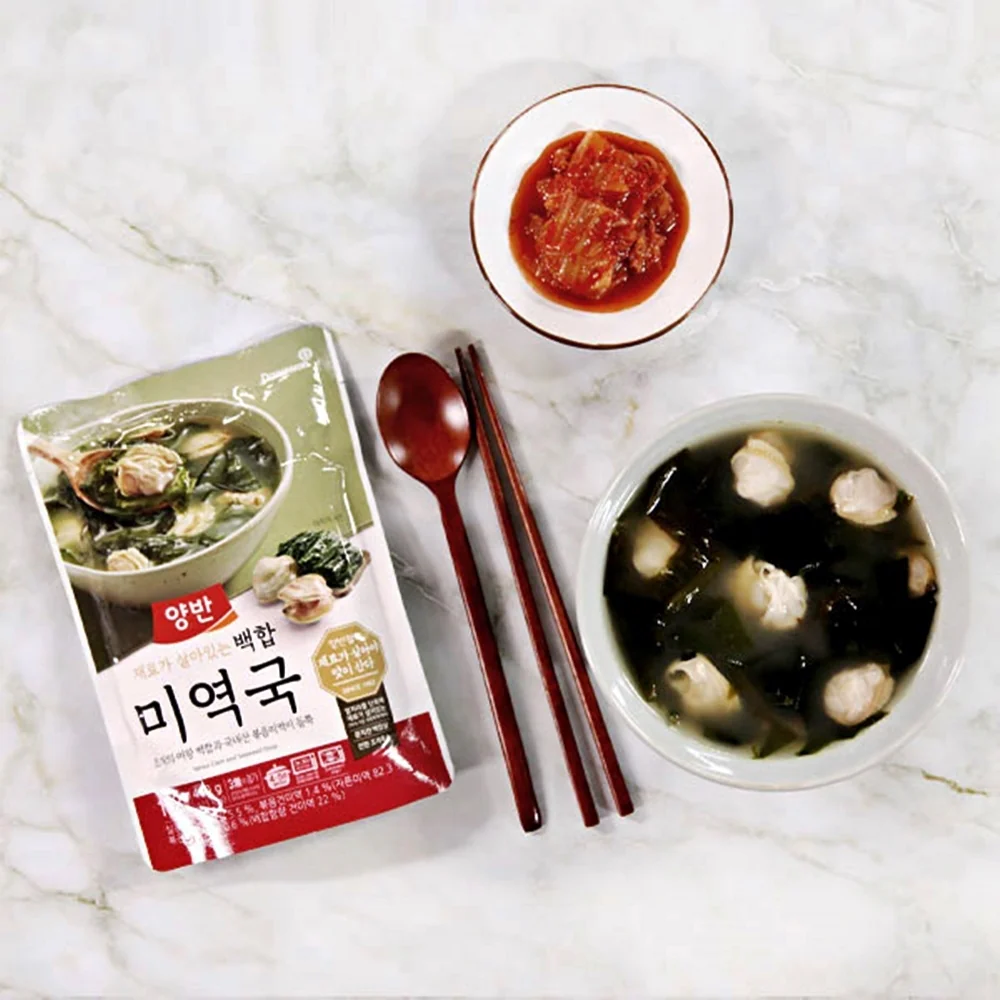 Dongwon Yangban Venus Clam and Seaweed Soup 16.23oz, 동원 양반 백합 미역국 460g - Image 2