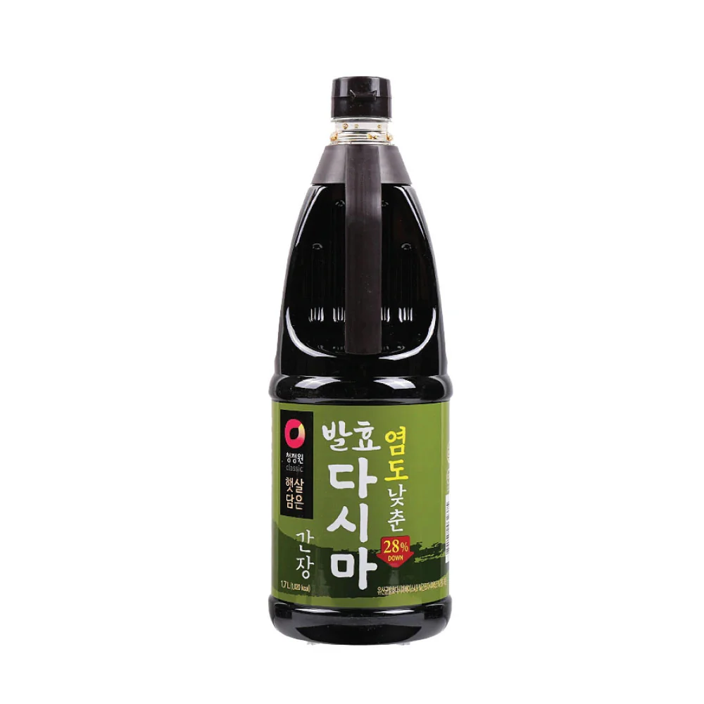 Chung Jung One Low Sodium Seatangle Soy Sauce 1.7L 청정원 염도낮춘 발효 다시마간장 1.7L
