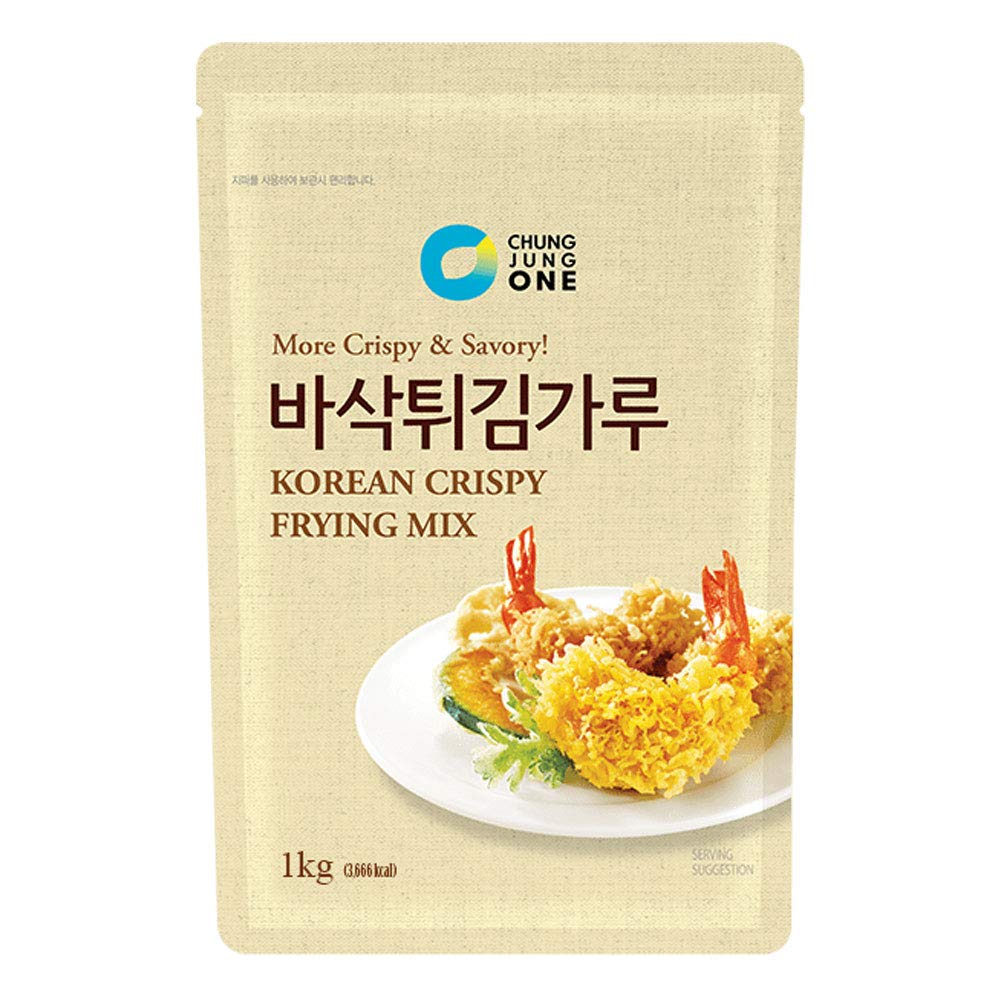 Chung Jung One Korean Crispy Frying Mix 2.2lb, 청정원 바삭 튀김가루 1kg - Image 2