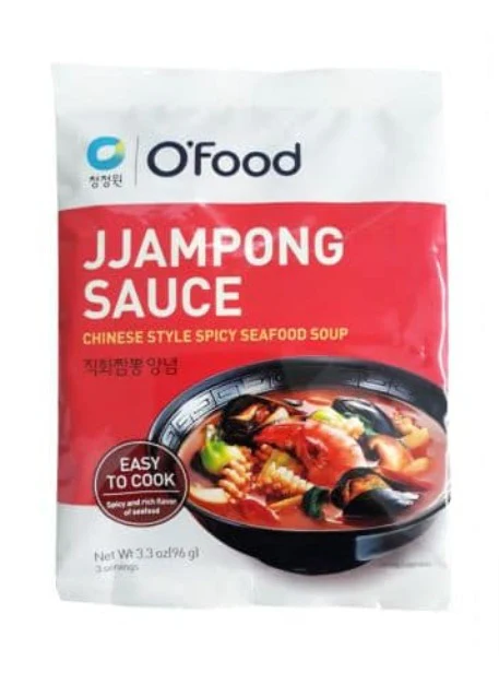 CHUNG JUNG ONE JJAMPONG SPICY SEAFOOD SAUCE 96g , 청정원 직화짬뽕 양념 96g