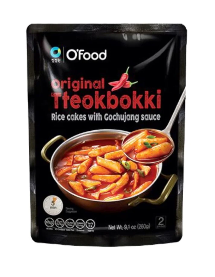 CHUNG JUNG ONE OFOOD TTEOKBOKKI ORIGINAL 260g, 청정원 오푸드 오리지널 떡볶이 260g