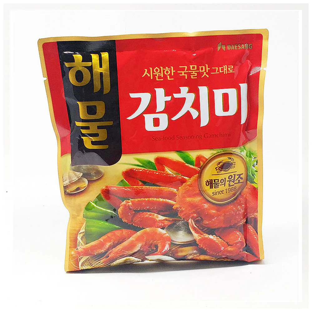 Daesang Instant Soup Stock-Seafood Seasoning Gamshimi 17.63oz 대상 해물감치미 500g