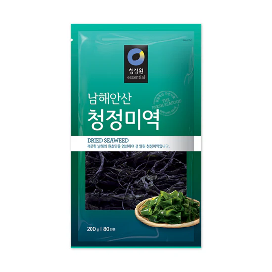 Chung Jung One Dried Seaweed 7.05oz, 청정원 남해안산 청정 미역 200g