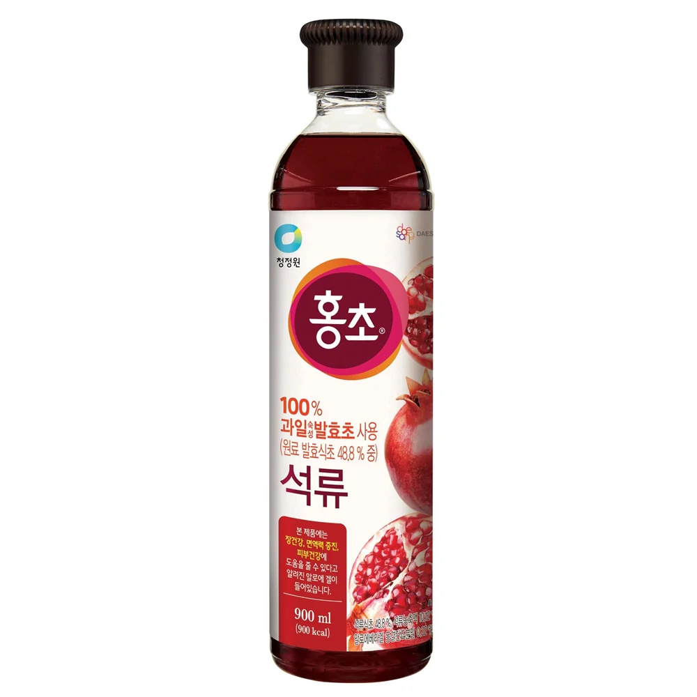 Chung Jung One Hongcho Fruit Vinegar Drink Pomegranate 30.4fl.oz, 청정원 홍초 석류 900ml