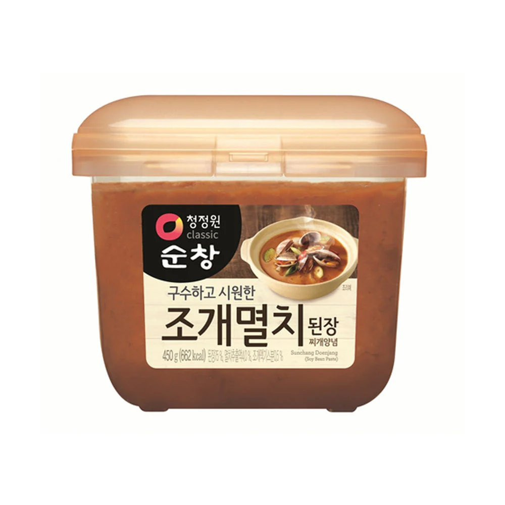 Chung Jung One Soy Bean Paste Shellfish & Anchovy 15.87oz 청정원 순창 조개 멸치 된장 450g