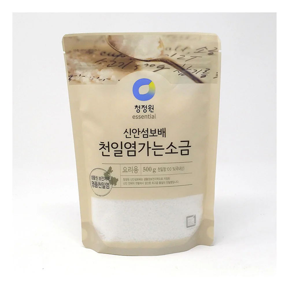 Chung Jung One Natural Fine Salt 17.64oz 청정원 천일염 가는소금 500g