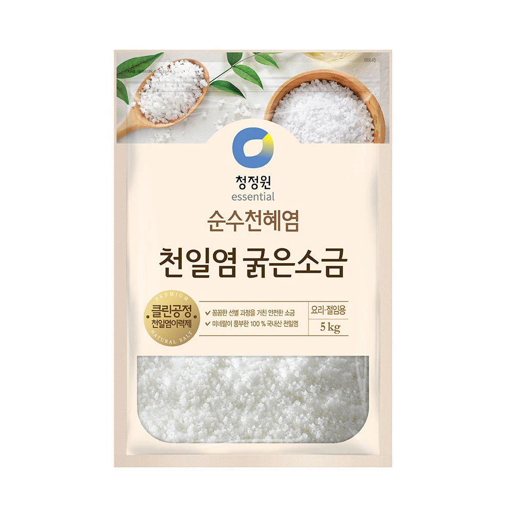 CHUNGJUNGWON SOLAR SALT 5kg , 청정원 천일염 굵은소금 5kg