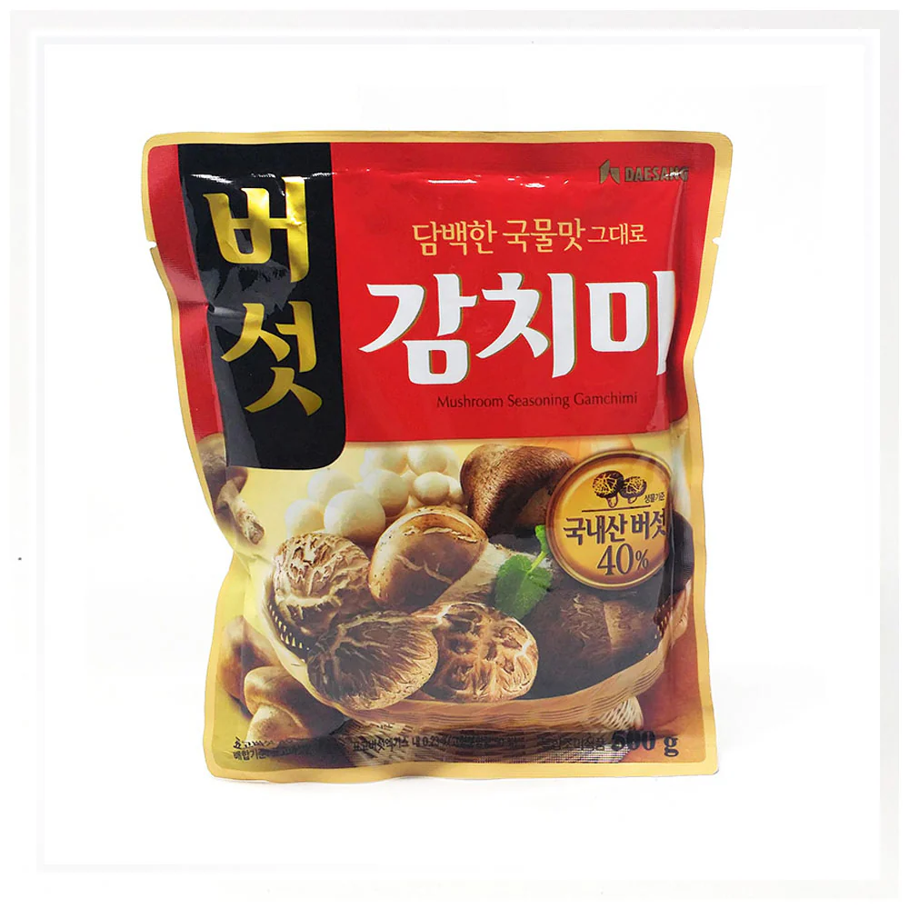 Daesang Instant Soup Stock-Mushoom Seasoning Gamchimi 17.63oz 대상 버섯 감치미 500g