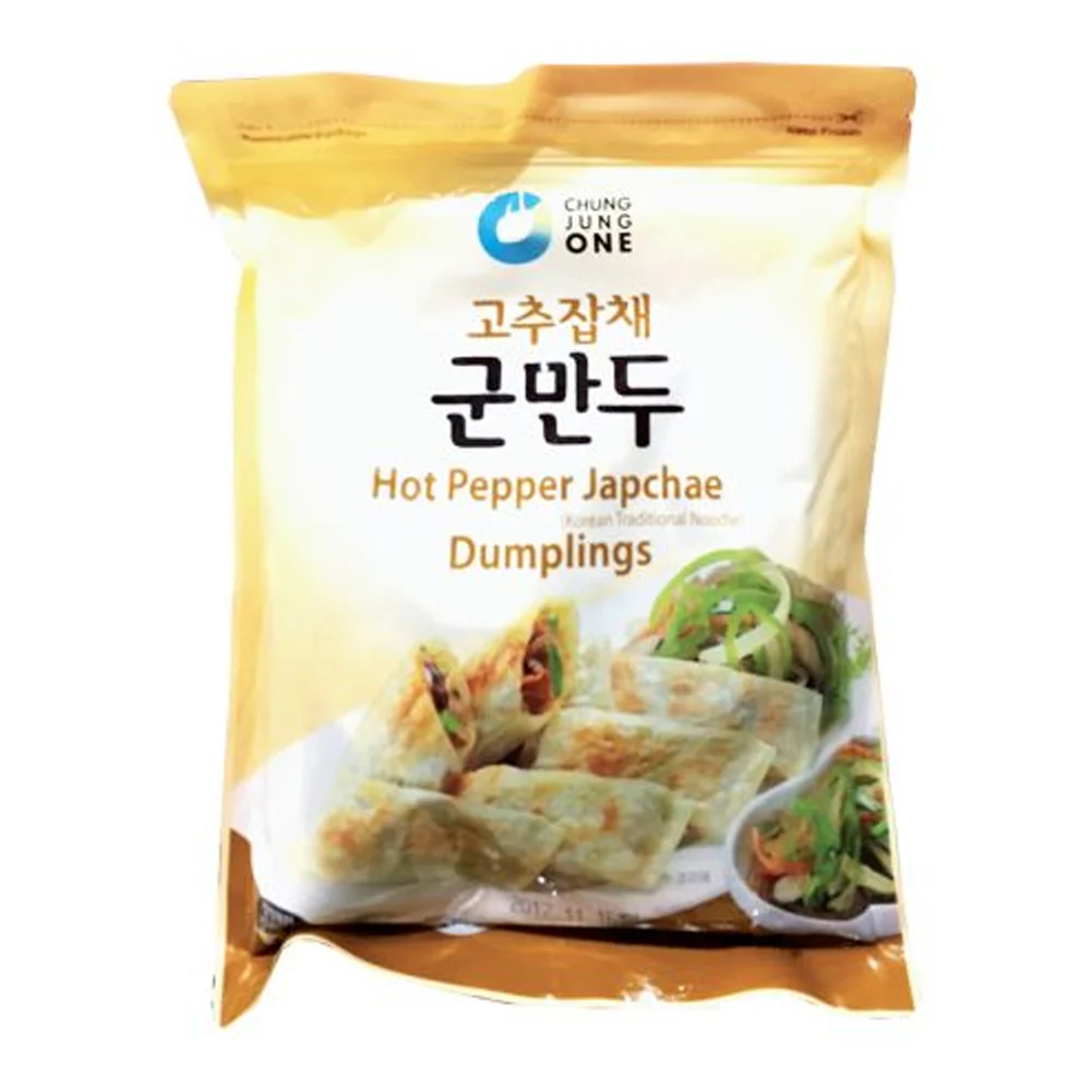[Local Only] Chung Jung One Hot Pepper Japchae Dumplings 23.9oz 청정원 고추잡채군만두 677g