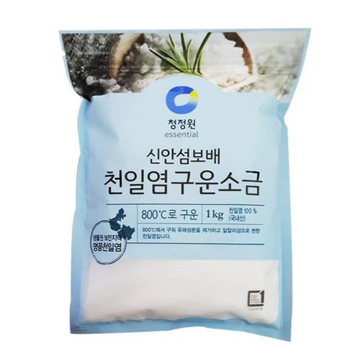 CHUNG JUNG ONE ROASTED SEA SALT 1kg , 청정원 구운소금 1kg