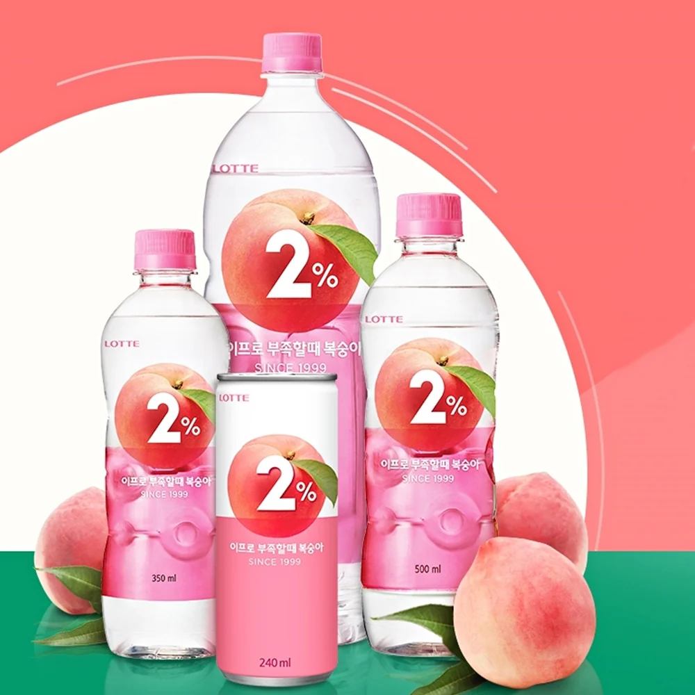 Lotte 2% Peach 8.12fl.oz x 6, 롯데 이프로 부족할때 복숭아 240ml x 6 - Image 6