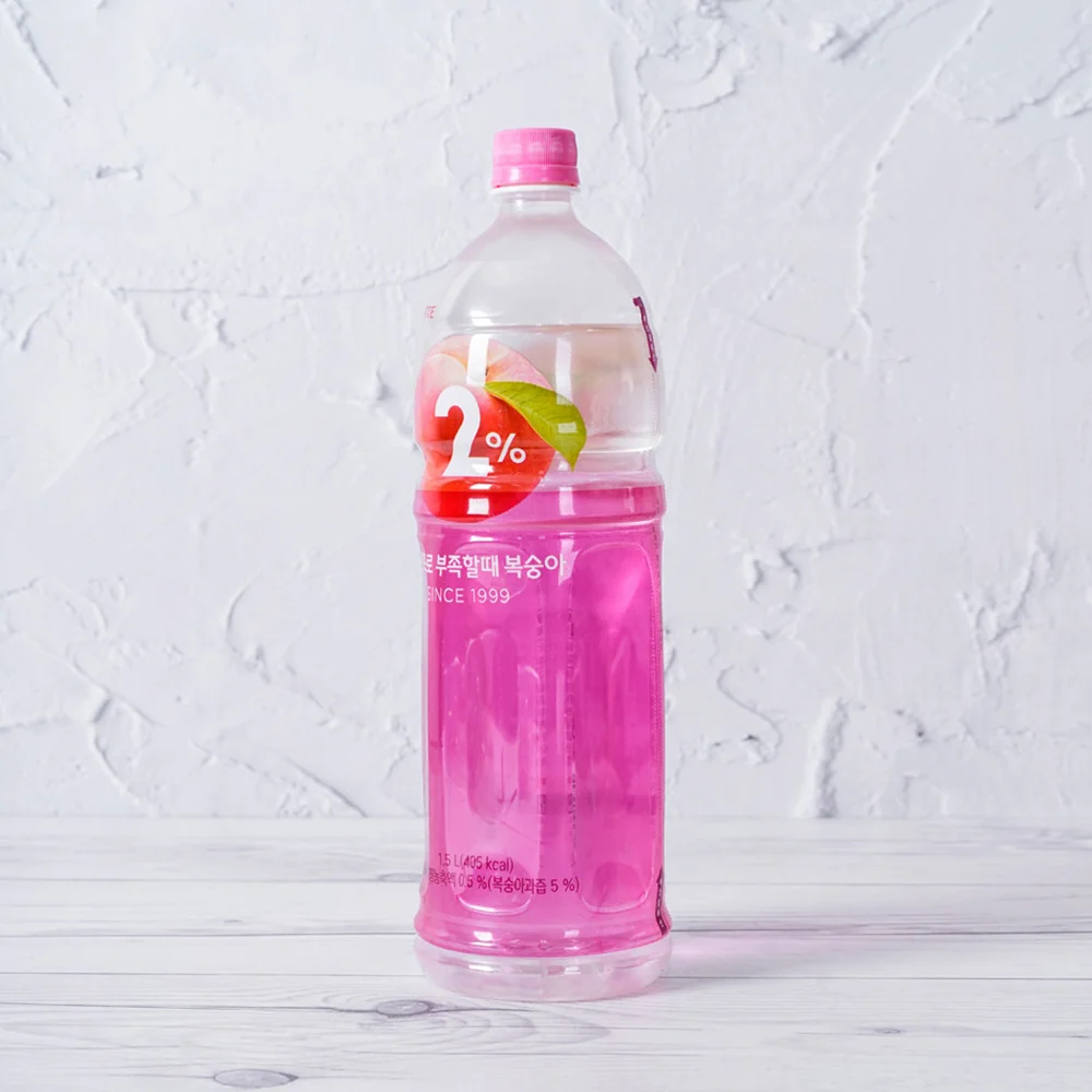 Lotte 2% Peach 52.9fl.oz, 롯데 이프로 부족할때 복숭아 1.5L - Image 3