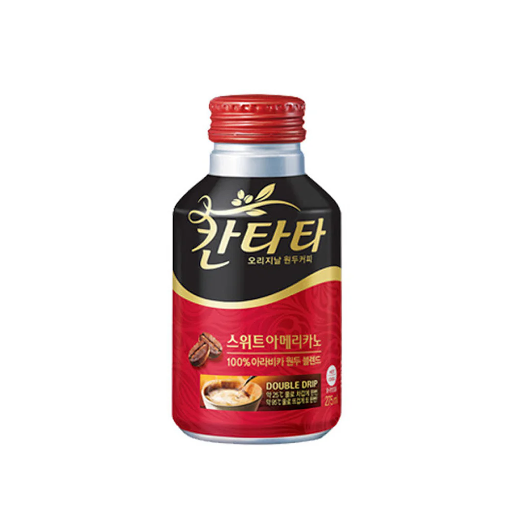 Lotte Cantata Sweet Americano 9.7fl.oz, 롯데 칸타타 스위트 아메리카노 275ml(4/01/26)
