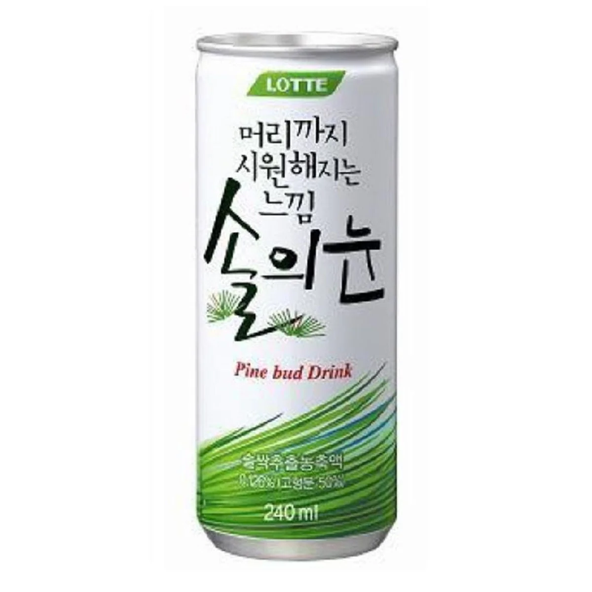 LOTTE PINE BUD DRINK 240ml x 6pk, 롯데 솔의눈 240ml x 6입