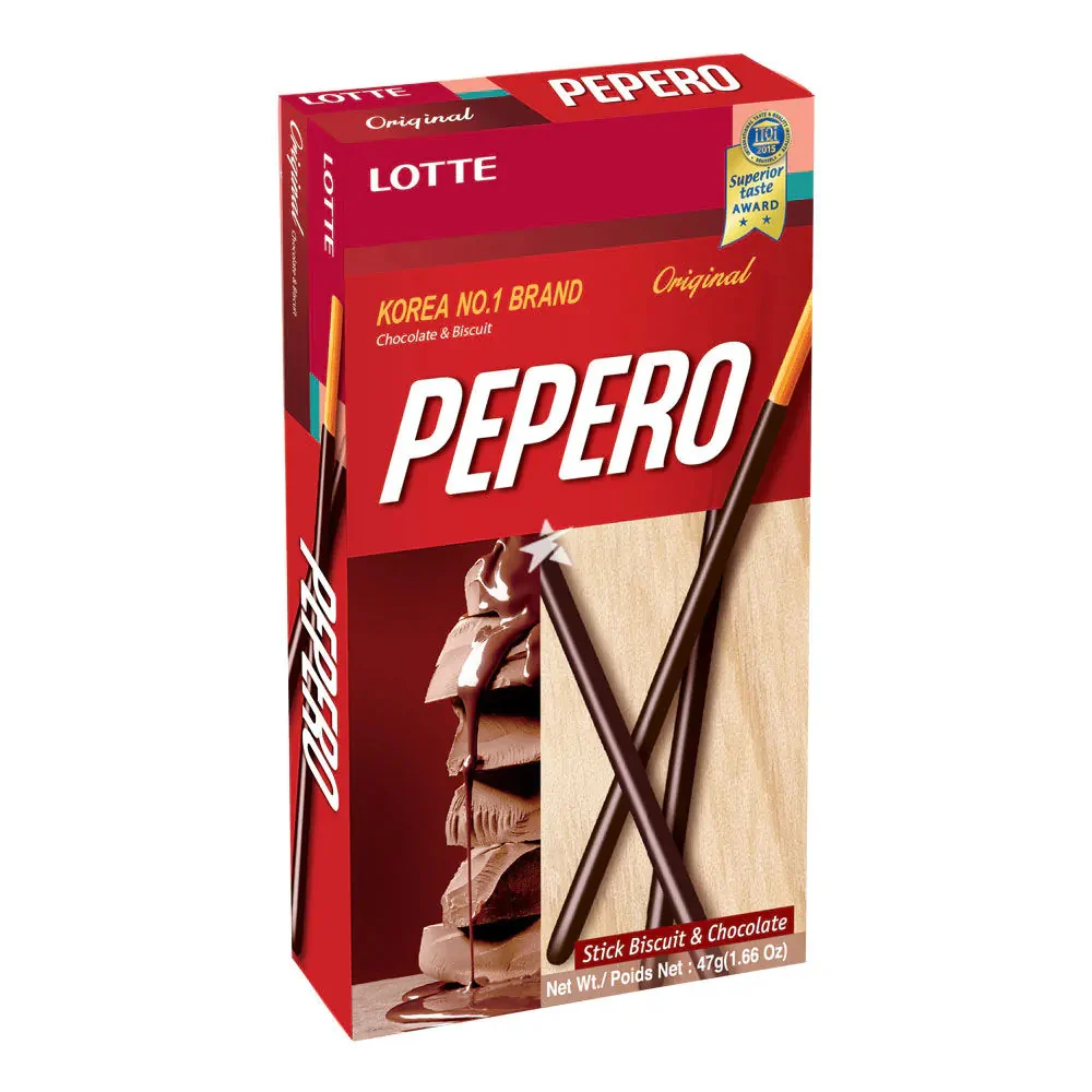 Lotte Pepero Original 1.66oz, 롯데 빼빼로 오리지널 47g - Image 3