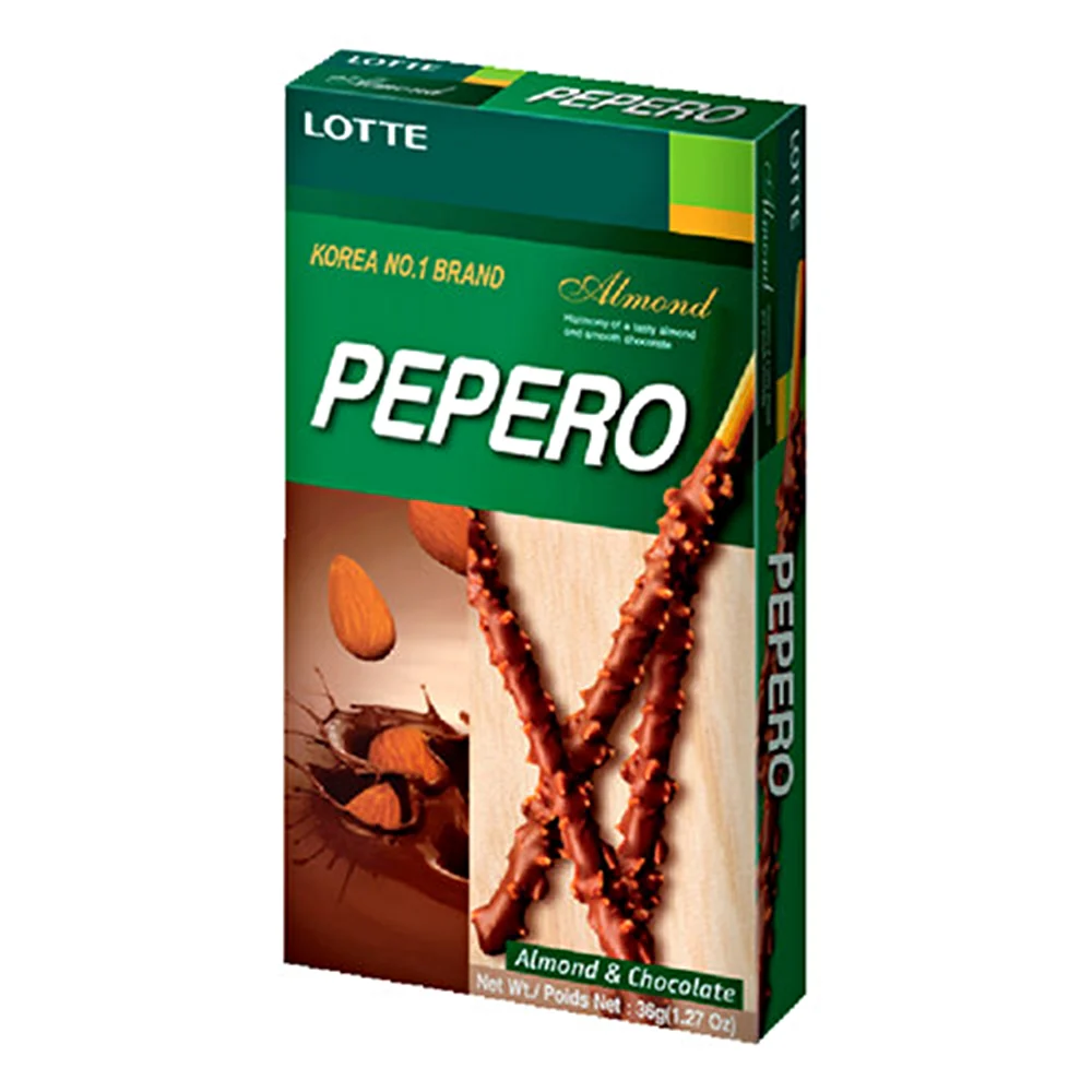 Lotte Pepero Almond 1.13oz, 롯데 빼빼로 아몬드 32g - Image 3