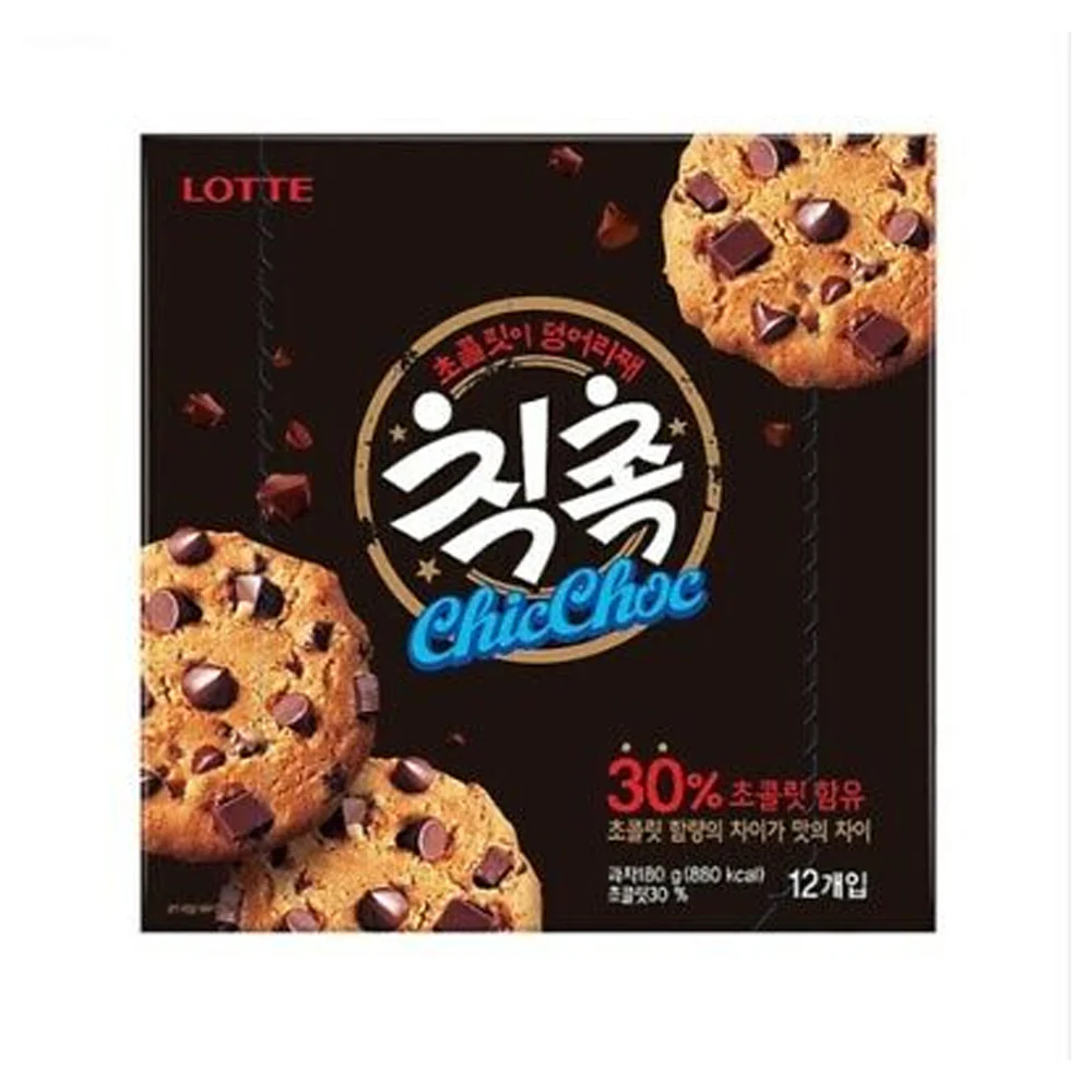 Lotte Chic Choc 6.35oz, 롯데 칙촉 180g