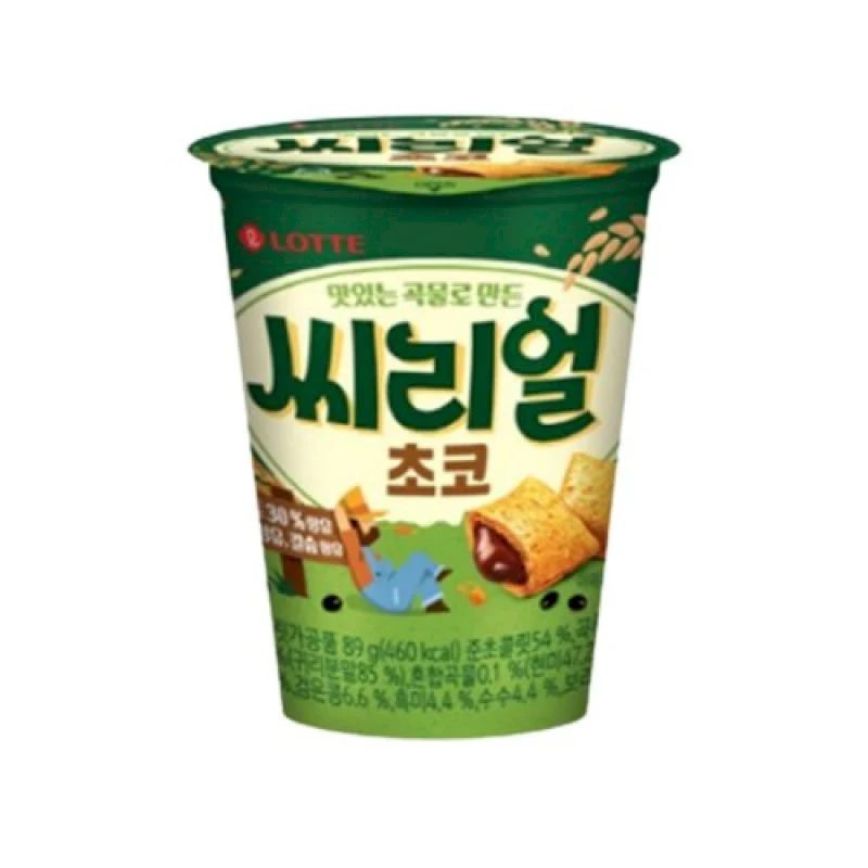 LOTTE CEREAL OAT CUP CHOCO 89g, 롯데 곡물 씨리얼 초코 89g