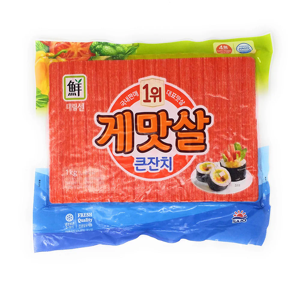 [Local Only ] Sajo Imitation Crab Meat Stick, 사조 게맛살 큰잔치 500g
