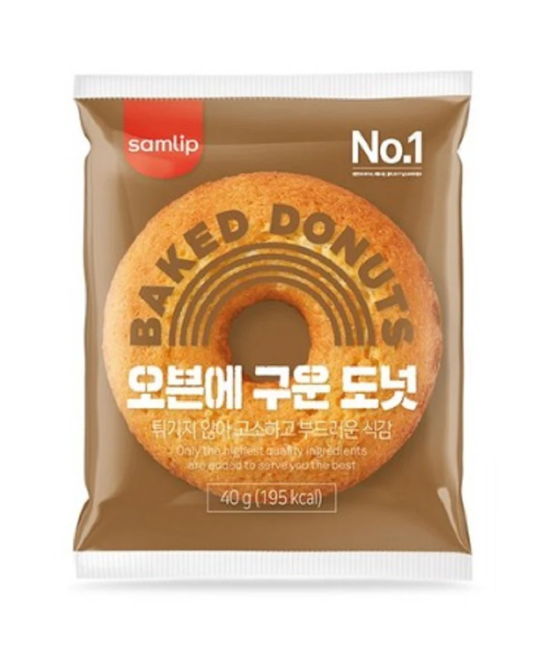 SAMLIP OVEN BAKED DONUT 40g x 10ea, 삼립 오븐에 구운 도넛 40g x 10개 - Image 2