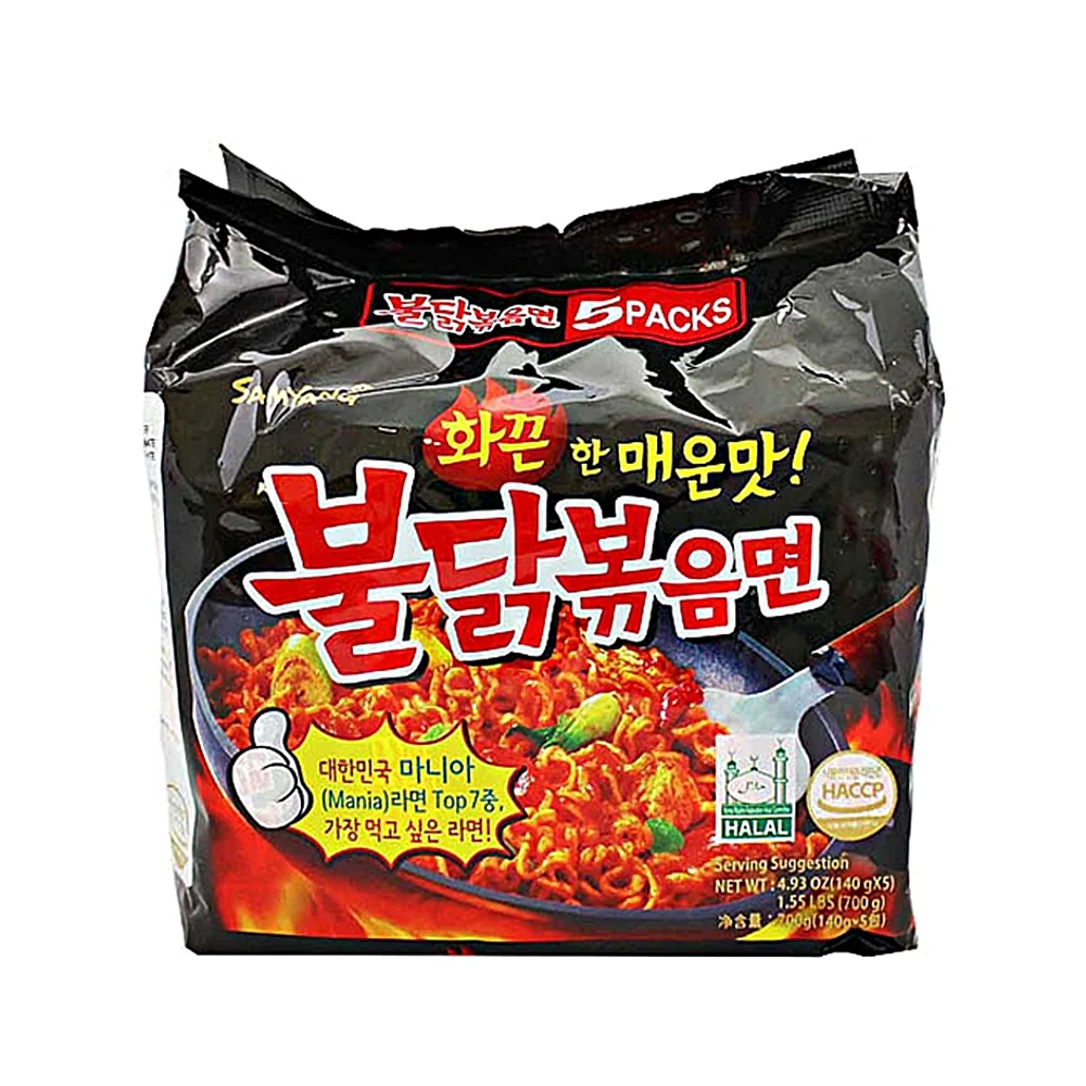 Samyang Buldak Ramen Original 4.94oz x 5, 삼양 불닭볶음면 140g x 5 - Image 8