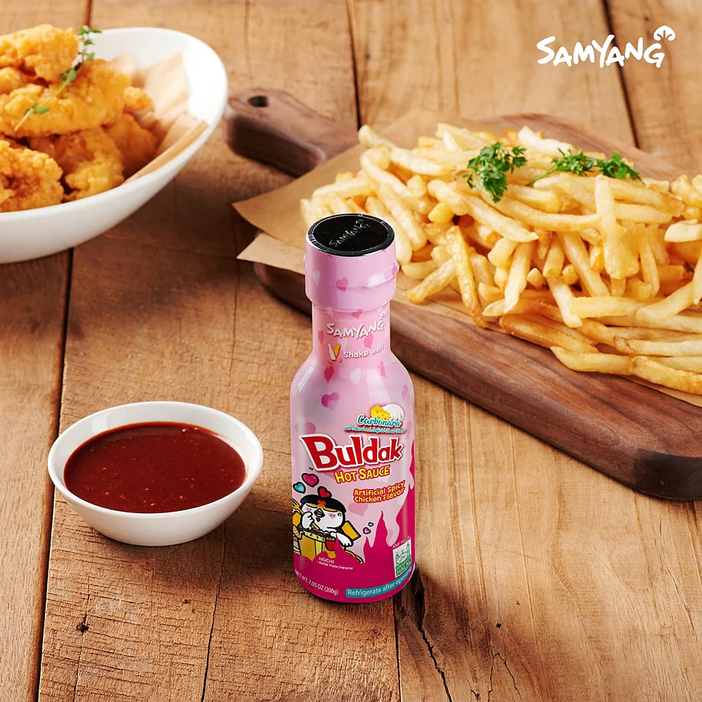 Samyang Buldak Hot Sauce Carbonara 7.05oz, 삼양 까르보 불닭소스 200g - Image 2