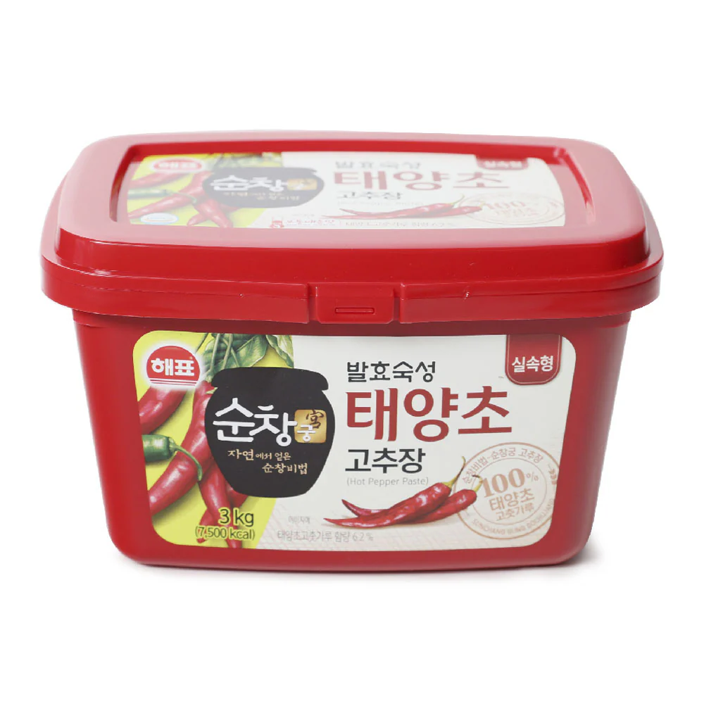 Haepyo Gochujang 3kg, 해표 순창 태양초 고추장 3kg