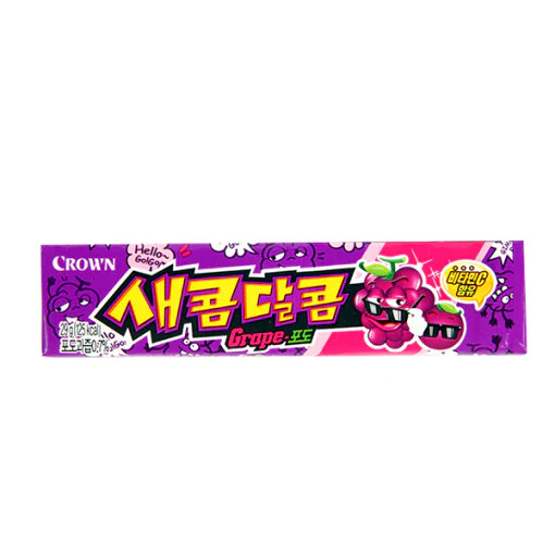 CROWN SEACOM DALKOMGRAPE 29g , 크라운 포도맛 새콤달콤 29g