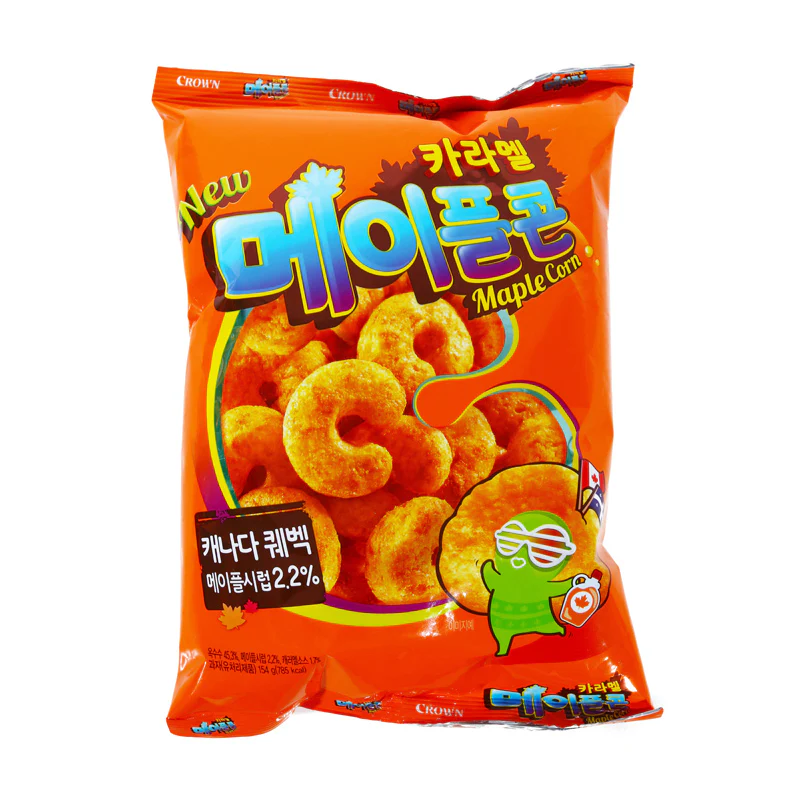 Crown Caramel Maple Corn 5.43oz, 크라운 카라멜 메이플 콘 154g - Image 3