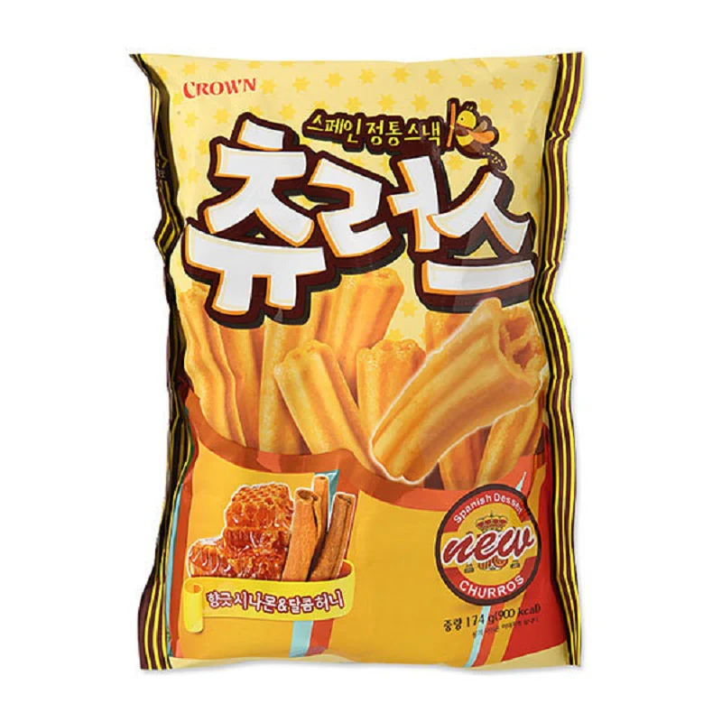 CROWN CHURROS CRACKER 174g , 크라운 츄러스 오리지널 174g