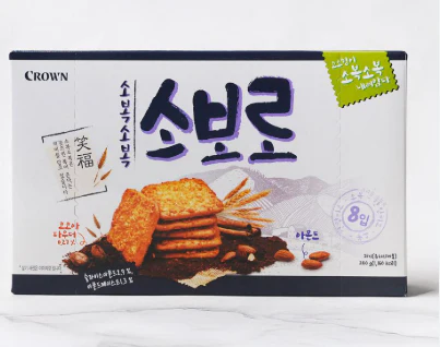 Crown Soboro Biscuit 1.06oz X 8/ 크라운 소보로 30g X 8