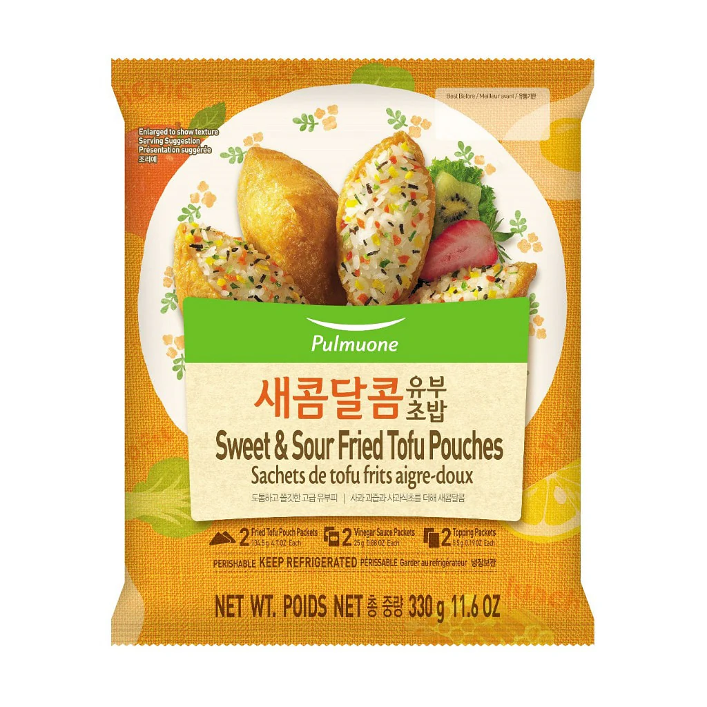 [Mega Fresh] Pulmuone FRIED TOFU/SWEETSOUR 330g, 풀무원 새콤달콤 유부초밥 330g
