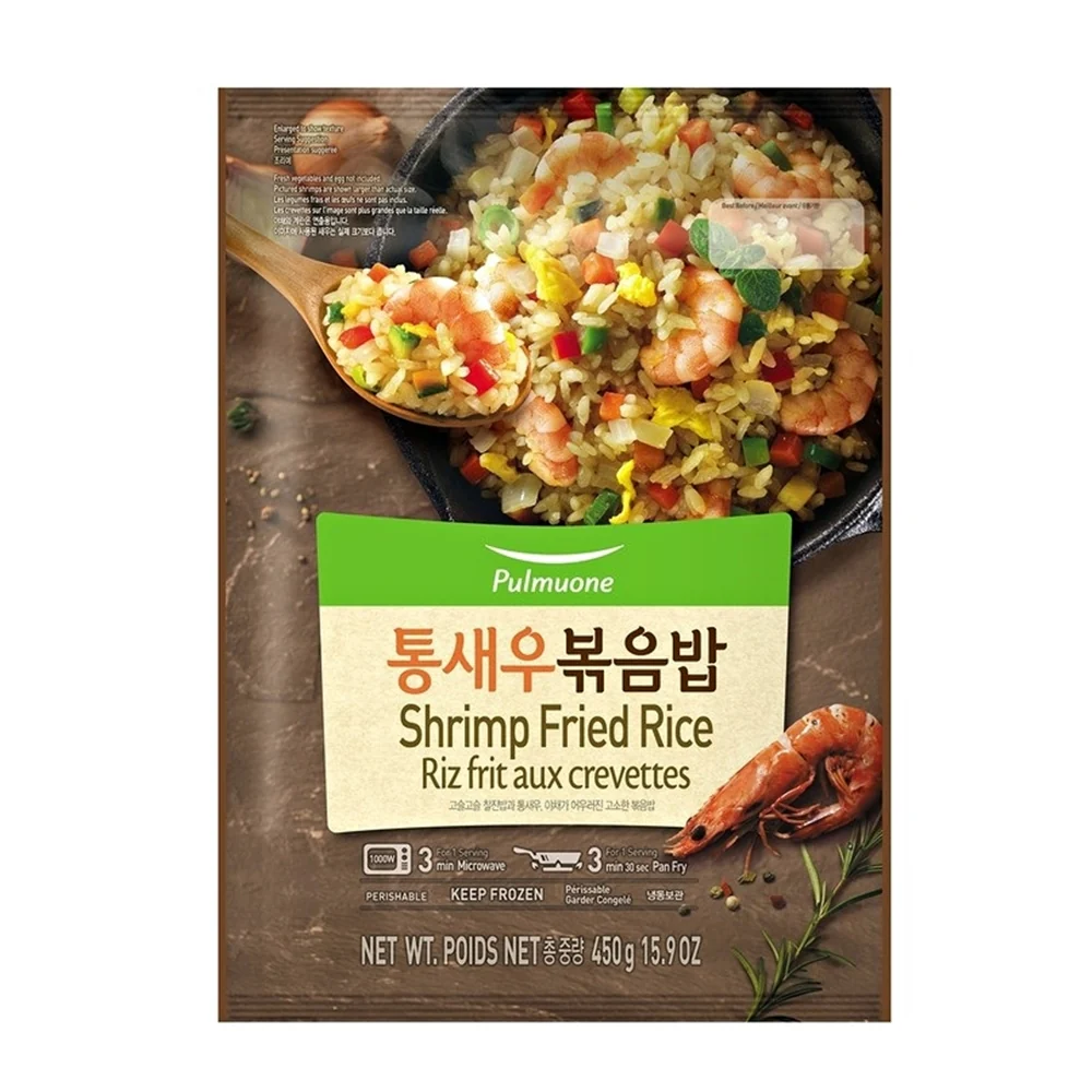[Local Only ] Pulmuone Shrimp Fried Rice 15.9oz, 풀무원 통새우 볶음밥 450g