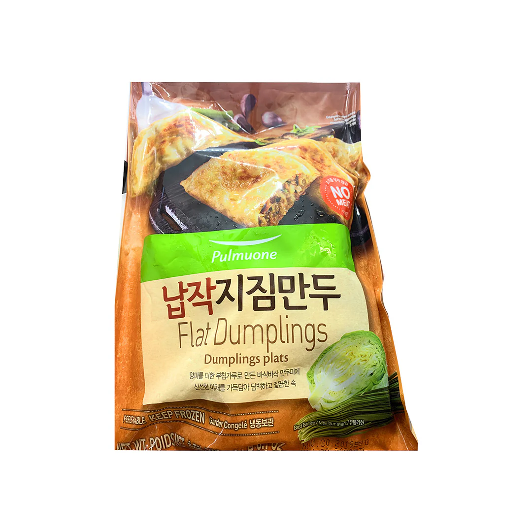 [Local Only] Pulmuone Flat Dumplings 24.7oz 풀무원 납작지짐만두 700g