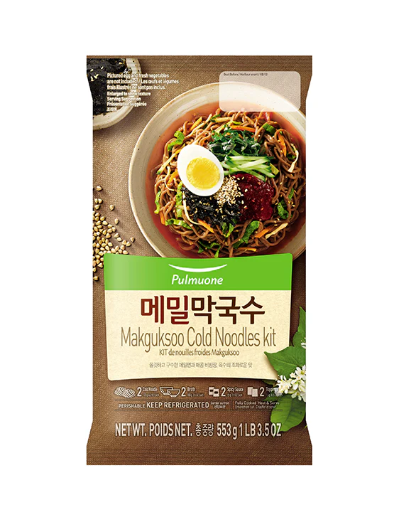 [Mega Fresh] PULMUONE MAKGUKSOO COLD NOODLES 553g, 풀무원 메밀 막국수 553g