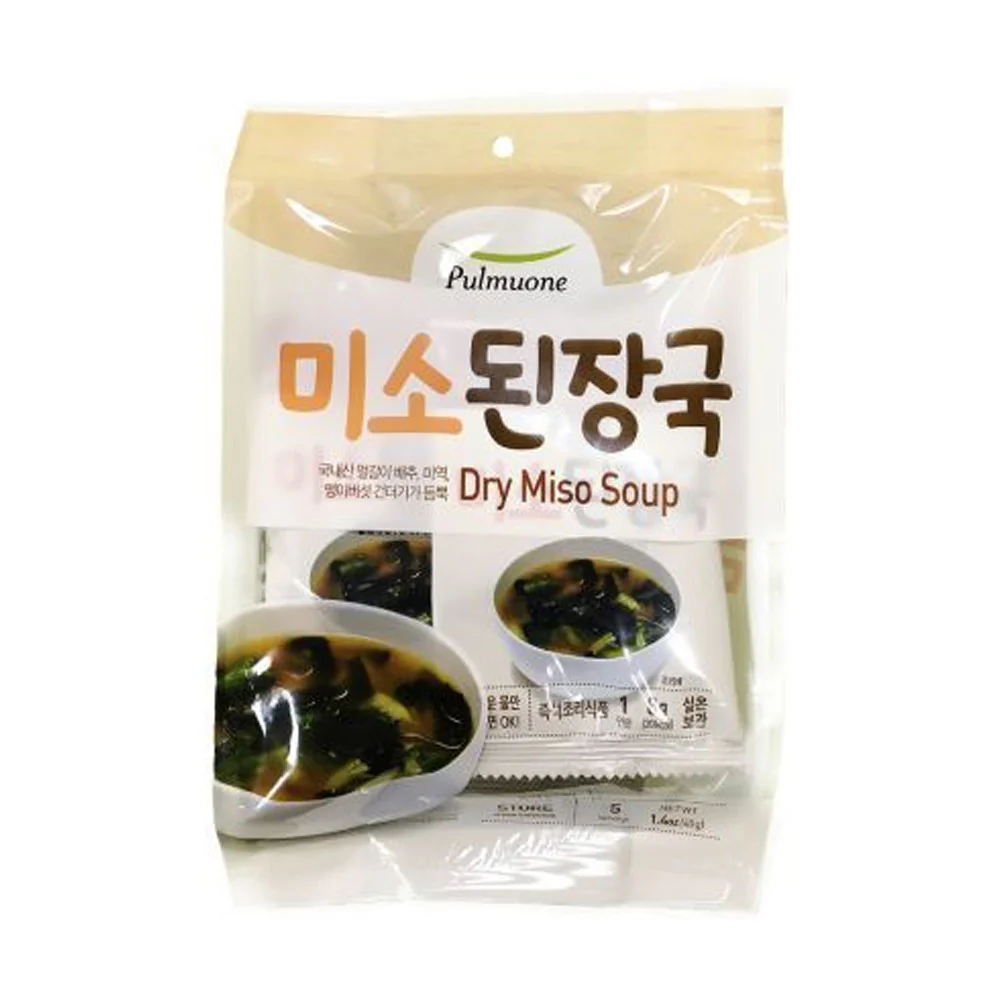 Pulmuone Dry Miso Soup Mix 8g X 5 풀무원 미소된장국 8g X 5