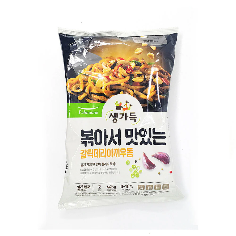 [Mega Fresh] Pulmuone Garlic Teriyaki Stir-Fry Udon 15oz 풀무원 갈릭 데리야끼 우동 425g