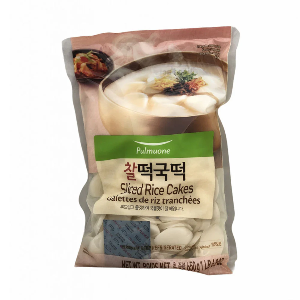 [Mega Fresh ] Pulmuone Sliced Rice Cakes 22.92 풀무원 찰떡국떡 650g
