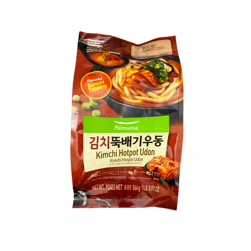 [Mega Fresh]  Pulmuone Kimchi Hotpot Udon 19.96oz 풀무원 김치뚝배기 우동 566g