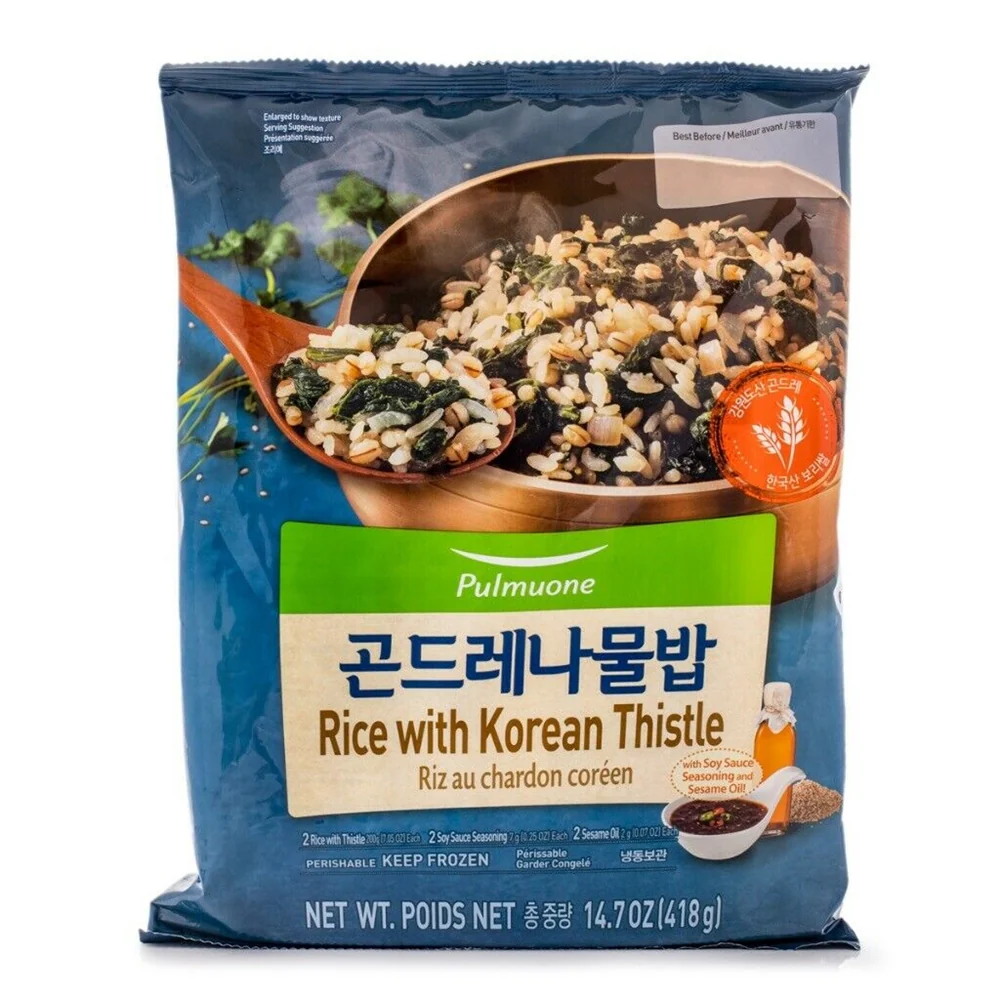 [Local Only] Pulmuone Rice with Korean Thistle 14.7oz, 풀무원 곤드레 나물밥 2인분 418g