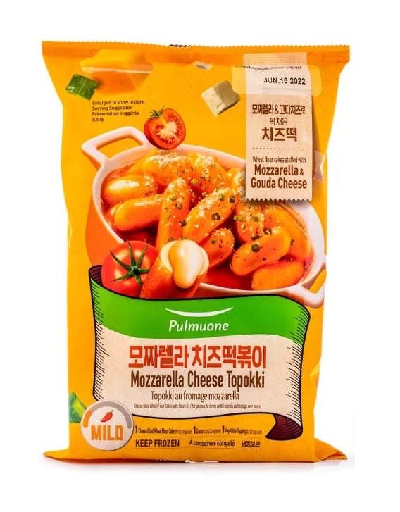 [Local Only]PULMUONE MOZZARELLA CHEESE TOPOKKI 14.1oz, 풀무원 모짜렐라 치즈떡볶이 14.1oz